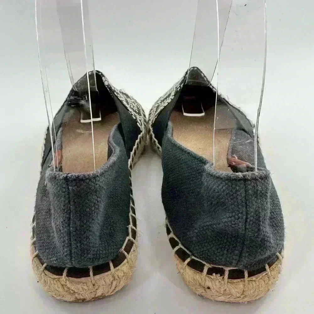 Sperry Katama Cape Espadrilles womens flats size 6 navy blue canvas slip on